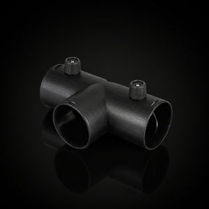 75 mm T-koppling med avstängningsventiler